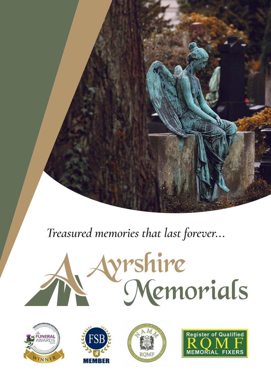 Cover of the Ayrshire Memorials headstone and memorial catalogue